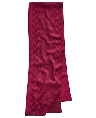 Cachecol masculino Alfani em jacquard espinha de peixe vermelho tamanho regular