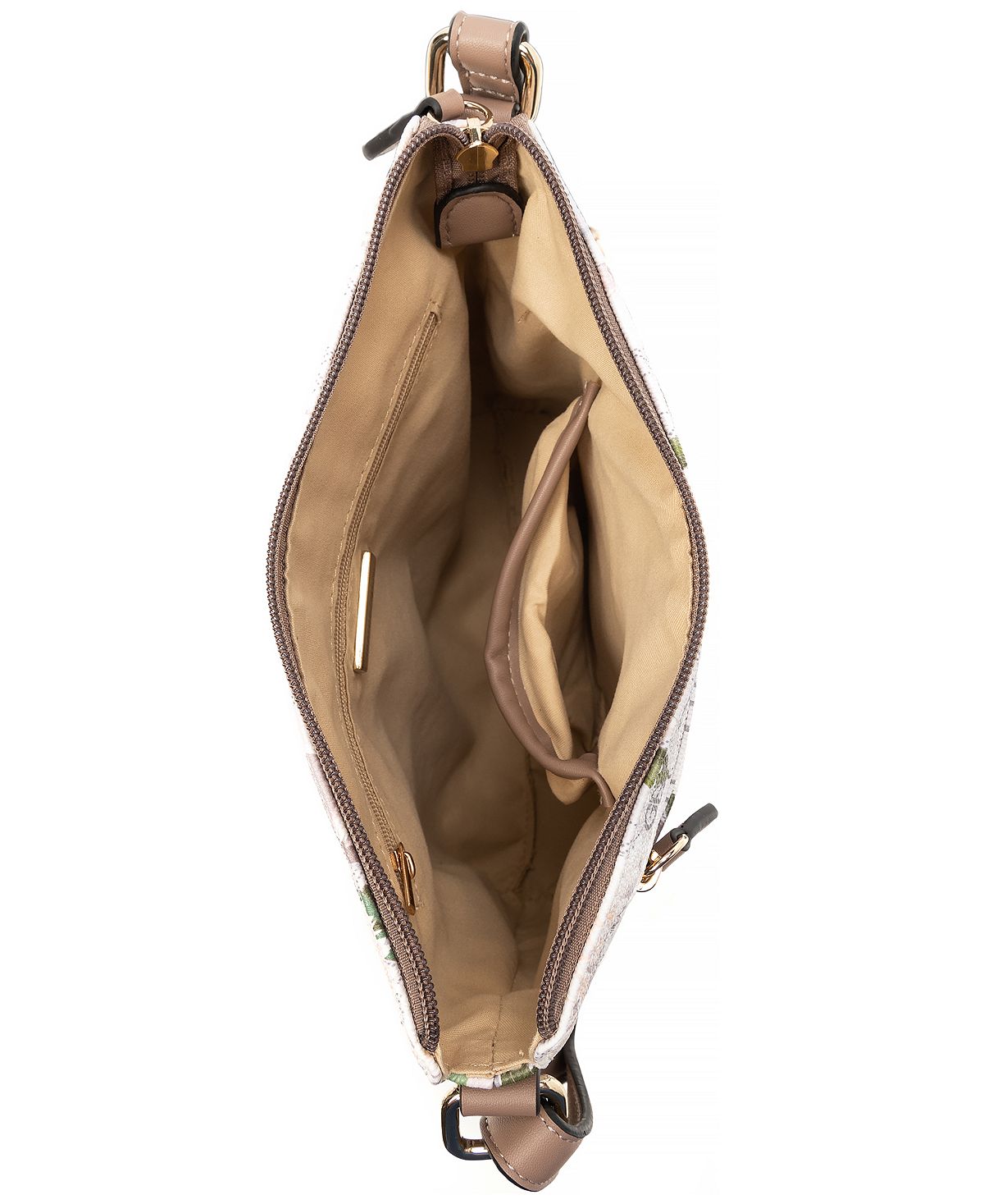 Giani Bernini Bolsa transversal floral feminina marrom tamanho regular