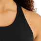 Conjunto de moletom feminino ID Ideology Essentials, sutiã esportivo de baixo impacto, preto, tamanho médio