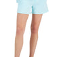 ID Ideology Shorts de lã com cordão feminino, azul, tamanho médio