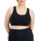 Conjunto de moletom feminino ID Ideology, sutiã esportivo preto, tamanho 2X