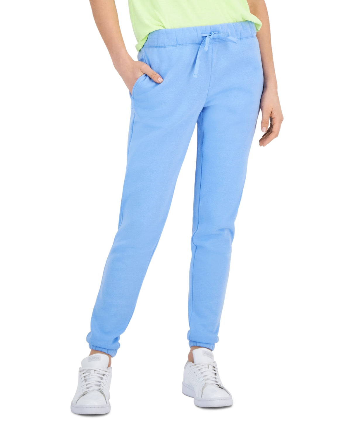 Calça de moletom feminina ID Ideology Fleece Azul Tamanho X-S