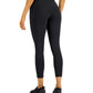 Leggings femininas ID Ideology com bolso lateral macio 7/8, pretas, tamanho médio