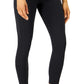 Leggings femininas ID Ideology com bolso lateral macio 7/8, pretas, tamanho extragrande