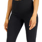 Leggings femininas ID Ideology com bolso lateral macio 7/8, pretas, tamanho extragrande