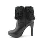 Botas femininas de couro para piano INC International Concepts, pretas, tamanho 8,5