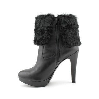 Botas femininas de couro para piano INC International Concepts, pretas, tamanho 8,5