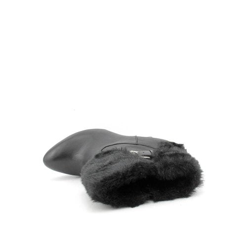 Botas femininas de couro para piano INC International Concepts, pretas, tamanho 8,5