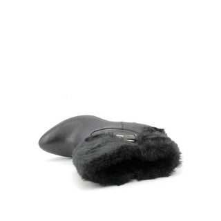 Botas femininas de couro para piano INC International Concepts, pretas, tamanho 8,5