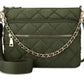 INC International Concepts Margeauxx Quilted Crossbody Feminino Verde Tamanho Regular