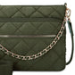 INC International Concepts Margeauxx Quilted Crossbody Feminino Verde Tamanho Regular