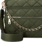 INC International Concepts Margeauxx Quilted Crossbody Feminino Verde Tamanho Regular
