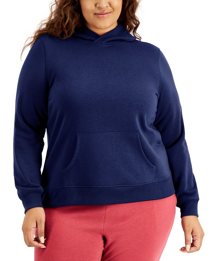 ID Ideology Moletom com capuz feminino azul tamanho 3X