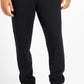 Calça de moletom canelada masculina INC International Concepts, preta, tamanho grande