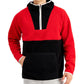 Suéter anorak masculino com blocos de cores Club Room, vermelho, tamanho pequeno