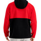 Suéter anorak masculino com blocos de cores Club Room, vermelho, tamanho pequeno