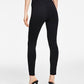 Leggings femininas de cintura alta em malha ponte Bar III, pretas, tamanho grande
