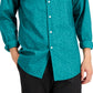 Camisa social masculina Bar III Slim Flit Floral Stretch, verde, tamanho pequeno
