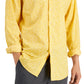 Camisa social masculina Bar III Slim Flit Floral Stretch, amarela, tamanho médio