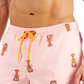 Calção de banho masculino Club Room Lobster 7 rosa tamanho P