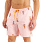 Calção de banho masculino Club Room Lobster 7 rosa tamanho médio