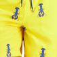 Calção de banho masculino Club Room Lobster 7 amarelo tamanho pequeno