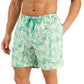 Calção de banho masculino Club Room Tropical 7 verde tamanho XX-G