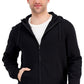 ID Ideology Moletom com capuz masculino regular fit sólido com zíper completo preto tamanho pequeno