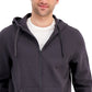 ID Ideology Moletom com capuz masculino regular fit sólido com zíper completo cinza tamanho XX-G