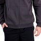 ID Ideology Moletom com capuz masculino regular fit sólido com zíper completo cinza tamanho XX-G