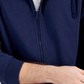 ID Ideology Moletom com capuz masculino regular fit sólido com zíper completo azul tamanho M