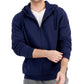 ID Ideology Moletom com capuz masculino regular fit sólido com zíper completo azul tamanho XXX-G