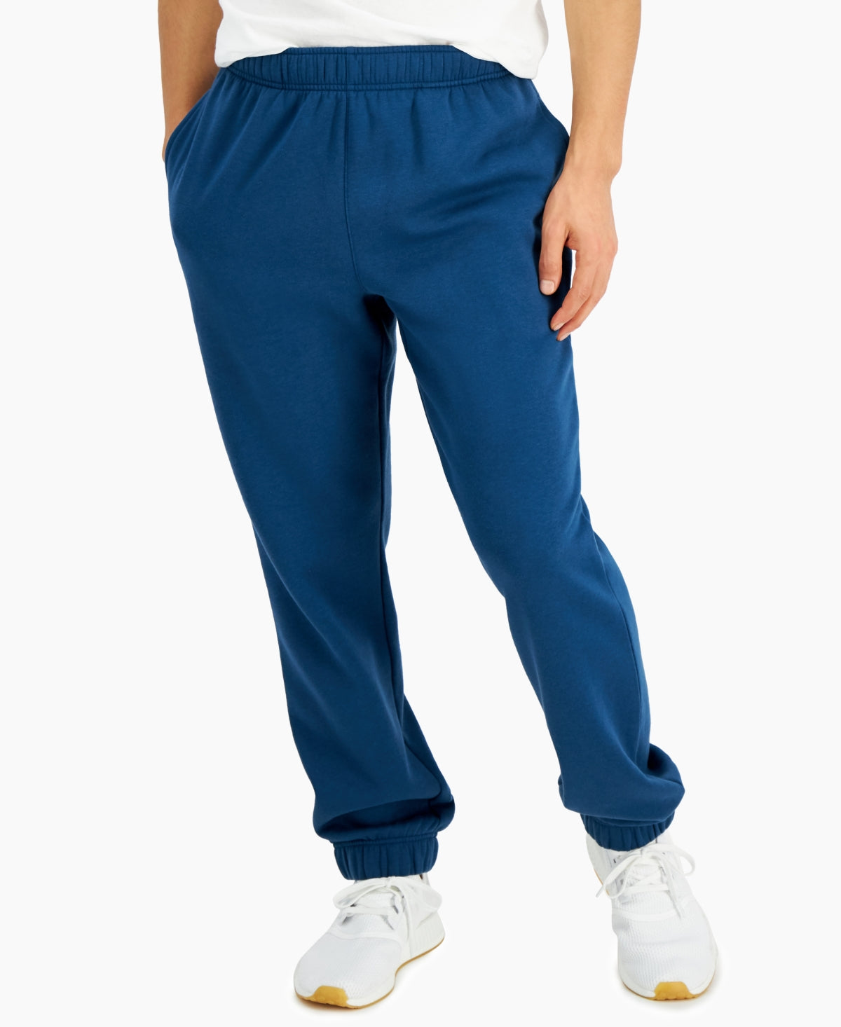 Calça de moletom masculina ID Ideology Fleece Azul Tamanho Médio