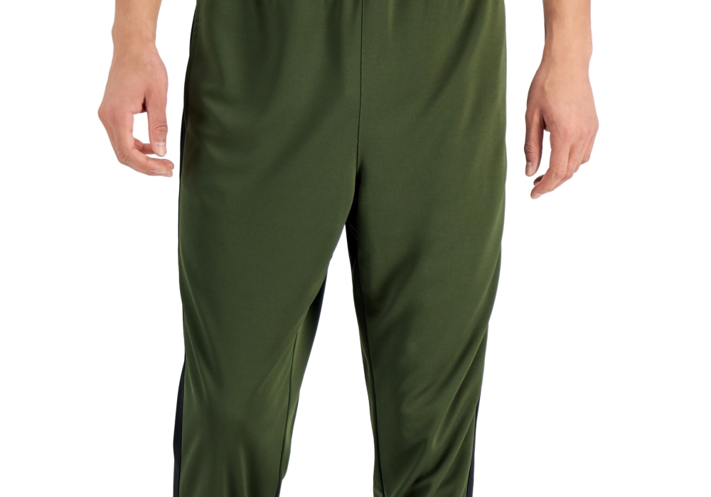 Calça de moletom masculina Id Ideology com absorção de umidade, verde, tamanho P