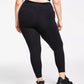ID Ideology Leggings femininas de compressão, cintura alta, bolso lateral, comprimento 7/8, pretas, tamanho M