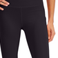 ID Ideology Leggings femininas de compressão com cintura alta e bolso lateral, pretas, tamanho médio