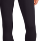 ID Ideology Leggings femininas de compressão com cintura alta e bolso lateral, pretas, tamanho médio