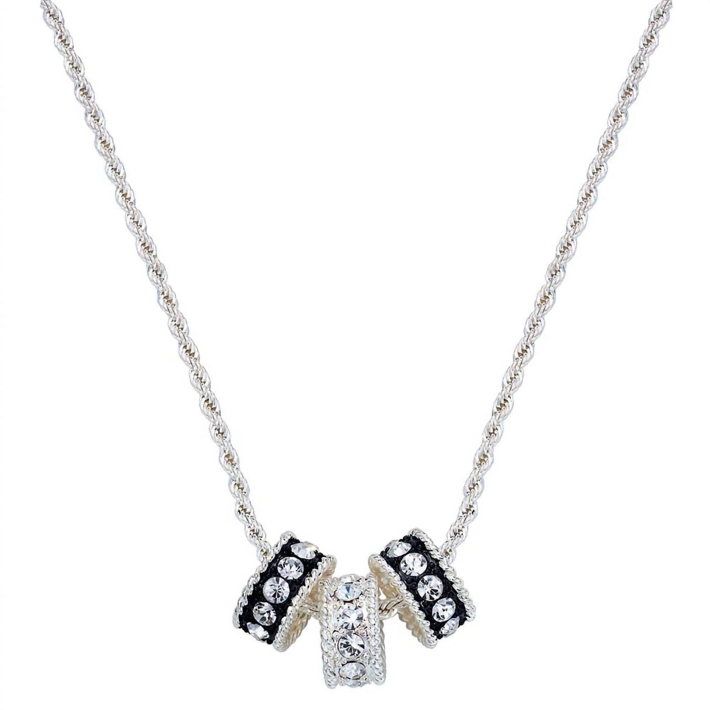 Montana Silversmiths - Crystal Shine Three Ring Necklace