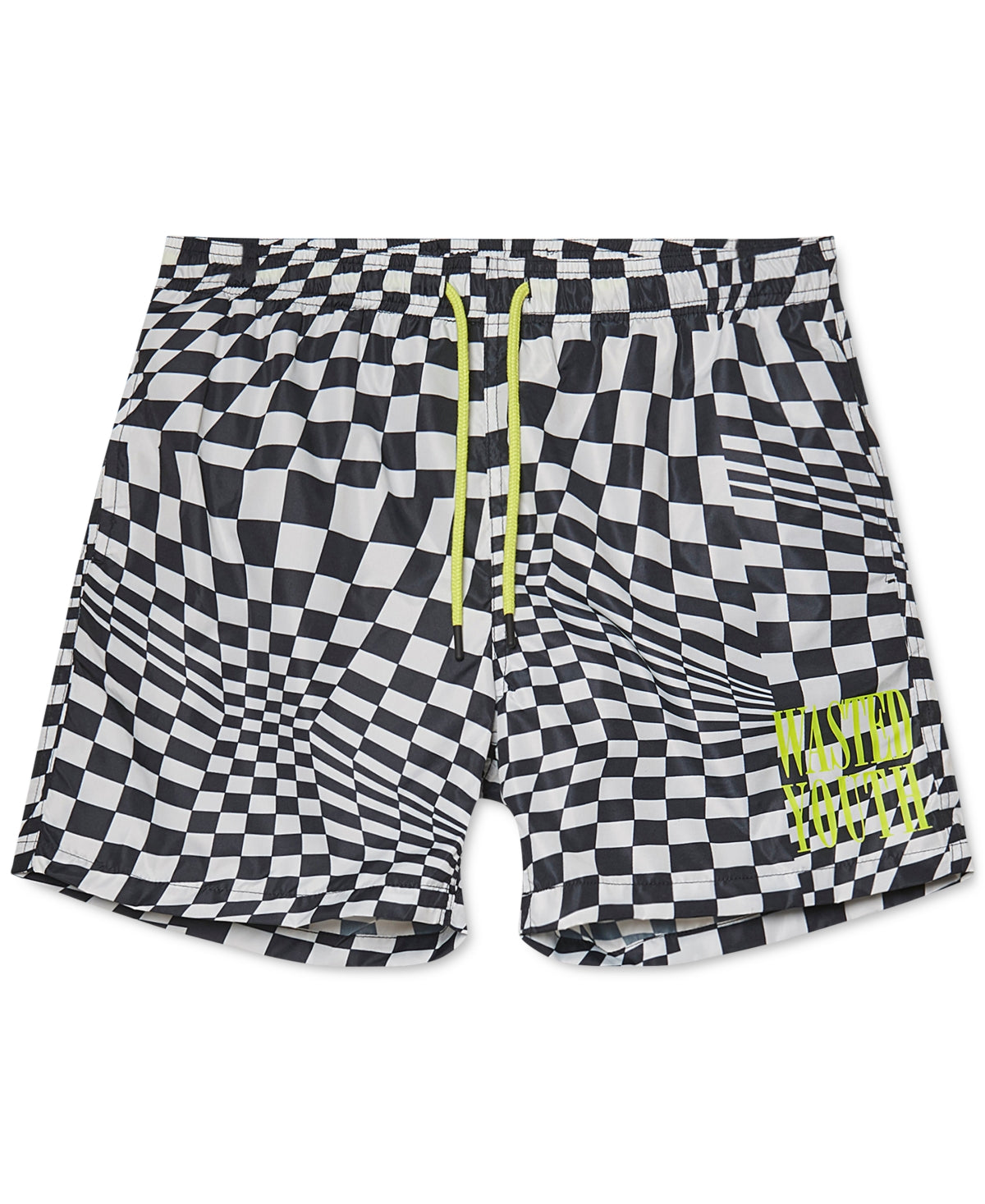 Shorts de algodão estampados Zack Warp All Over da WeSC masculino, preto, tamanho XX-G