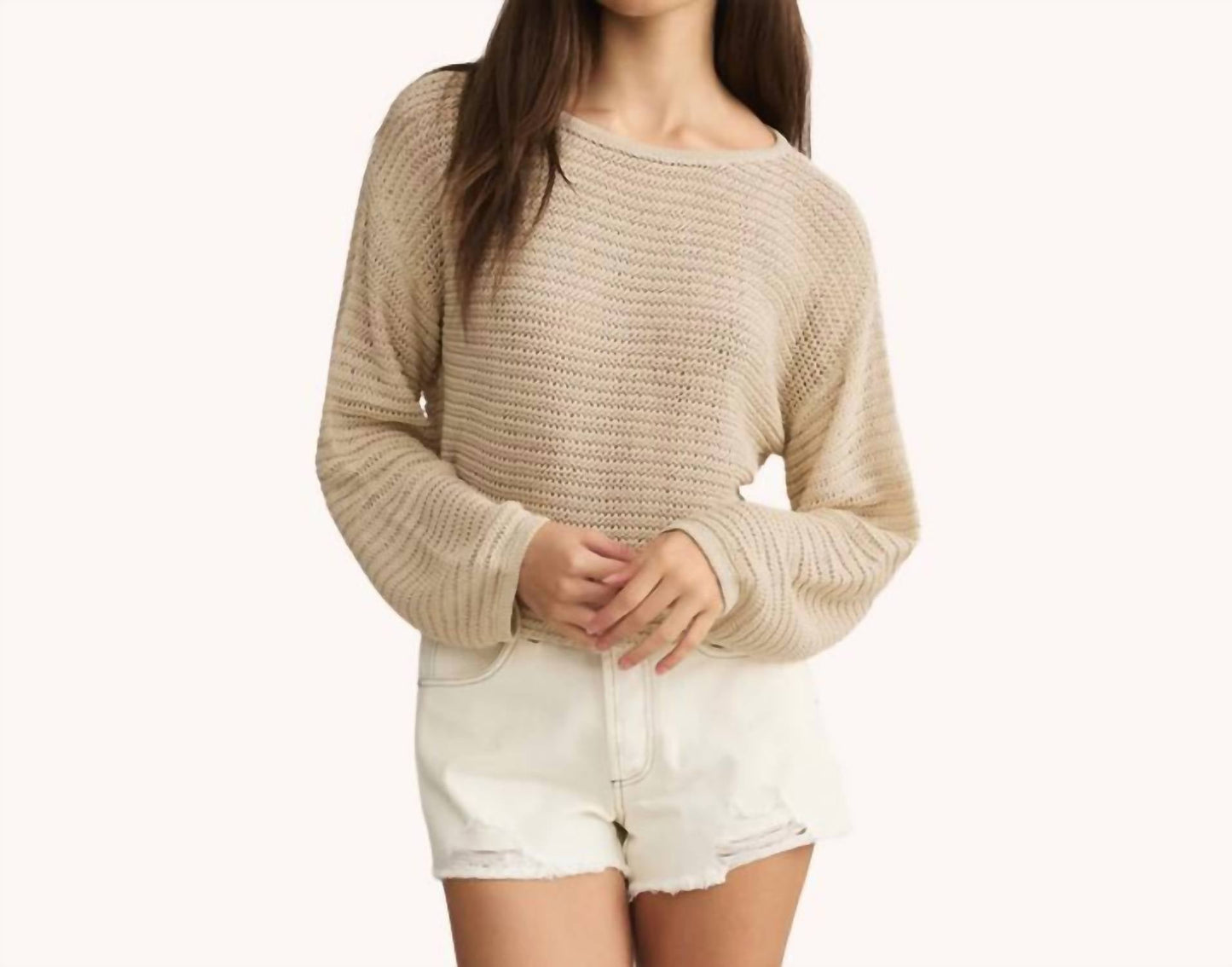 Z Supply - Riviera Crochet Crop Sweater