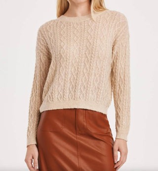 Another Love - Sari Sparkle Cable Knit Sweater