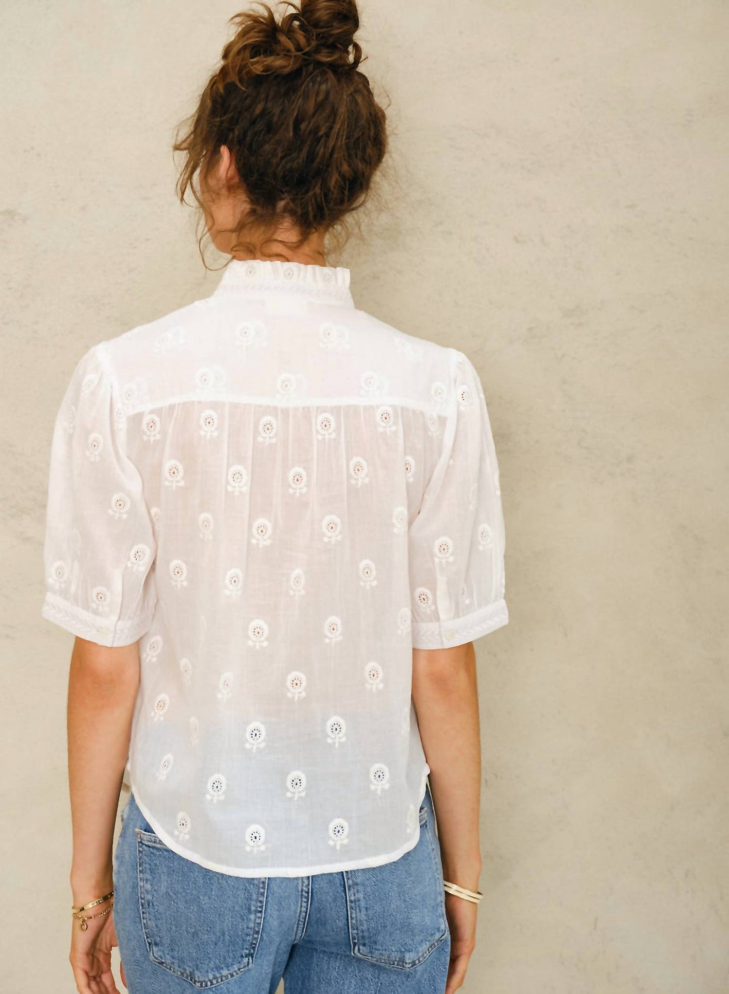 M.A.B.E. - Frani Embroidered Top
