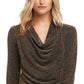 Karen Kane Blusa Feminina Gola Drapeada Amarela Tamanho X-G