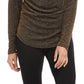 Karen Kane Blusa Feminina Gola Drapeada Amarela Tamanho X-G