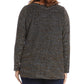 Karen Kane Top assimétrico feminino plus size cinza tamanho 2X