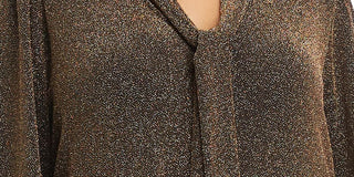 Vestido feminino Karen Kane com decote amarração Taylor, marrom, tamanho 2X