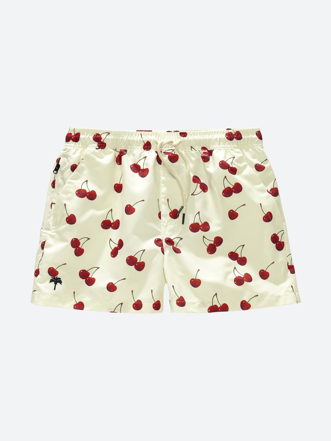 Shorts de banho masculino OAS Cherry vermelho tamanho médio