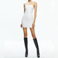 Alice + Olivia - Fifi Faux Leather Mini Dress