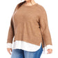 Karen Kane - Plus Size Layered Crewneck Sweater