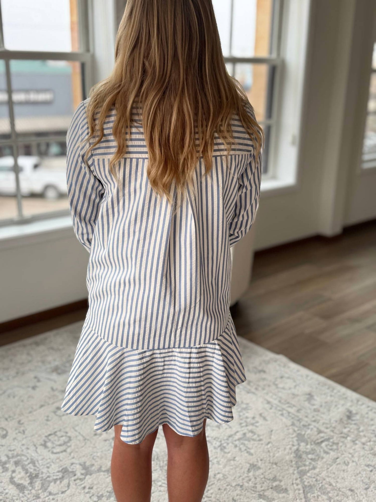 Entro - Striped Shirt Dress